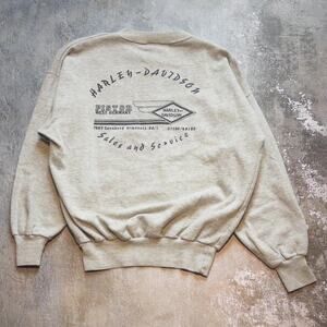 Vintage 70s Harley Davidson Germany RARE Sweatshirt. Pistor West Germany. Gray